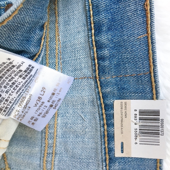 505 Regular Fit Straight Light Wash Stretch Jeans - Picture 6 of 8